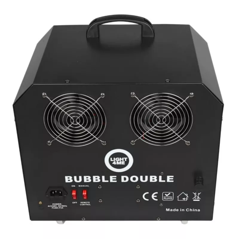 LIGHT4ME BUBBLE DOUBLE - Μηχανή φυσαλίδων 300W, ασύρματο τηλεχειριστήριο