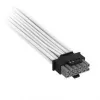 Corsair Premium-Sleeved Καλώδιο 12V-2x6 σε 12V-2x6, Universal - Λευκό