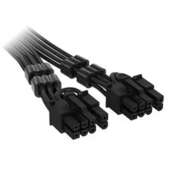 Corsair Premium-Sleeved Καλώδιο 12V-2x6 σε 2x 6+2-Pin PCIe, Universal – μαύρο
