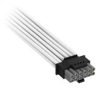 Corsair Premium-Sleeved Καλώδιο 12V-2x6 σε 2x 6+2-Pin PCIe, Universal - Λευκό