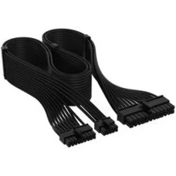 Corsair Premium-Sleeved Καλώδιο 24-Pin ATX, Gen 5, για τροφοδοτικό Τύπου 5 – μαύρο