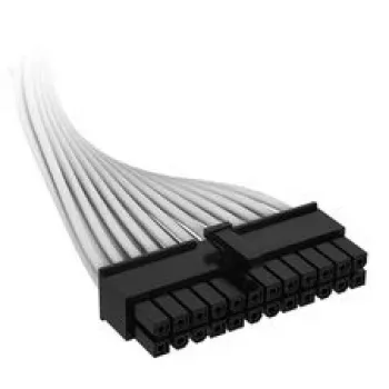 Corsair Premium-Sleeved Καλώδιο 24-Pin ATX, Gen 5, για τροφοδοτικό Τύπου 5 – Λευκό
