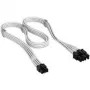 Corsair Premium-Sleeved Καλώδιο 6+2-Pin PCIe, για τροφοδοτικό Τύπου 5 – Λευκό