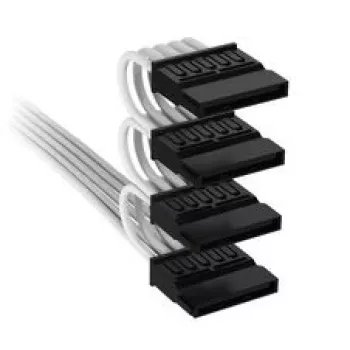 Corsair Premium-Sleeved Καλώδιο τροφοδοσίας 4x SATA, για τροφοδοτικό Τύπου 5 - Λευκό