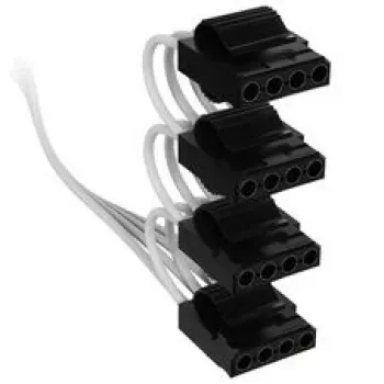 Corsair Premium-Sleeved Καλώδιο 4x 4-Pin Molex, για τροφοδοτικό Τύπου 5 – Λευκό