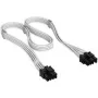 Corsair καλώδιο, Type 4, τροφοδοτικό PCIe, 8-pin (6+2), 650 mm, μεμονωμένα επενδεδυμένα – λευκό