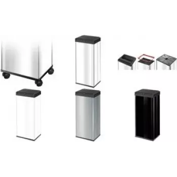 Κάδος απορριμμάτων Hailo Big-Box Swing XL 52 L λευκό – καπάκι με ανατροπή, μεγάλη χωρητικότητα