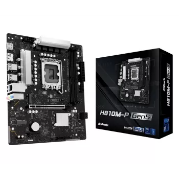 ASRock H810M-P Gen5 μητρική, LGA 1851, Micro-ATX, DDR5