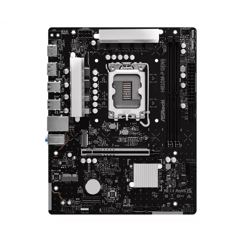 ASRock H810M-P Gen5 μητρική, LGA 1851, Micro-ATX, DDR5