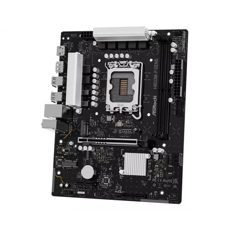 ASRock H810M-P Gen5 μητρική, LGA 1851, Micro-ATX, DDR5