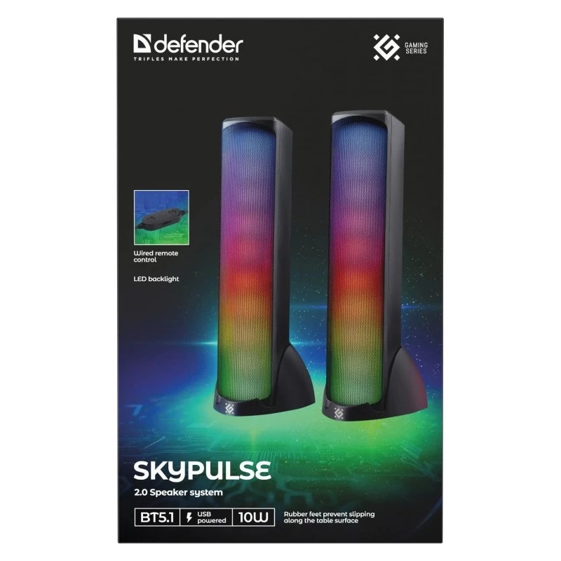 Ηχεία υπολογιστή Defender Skypulse 2.0, 60 W, Bluetooth, RGB