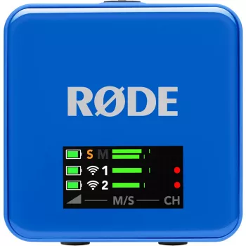 Μικρόφωνο Rode Wireless Go III μπλε — συμπαγές ασύρματο σύστημα lavalier