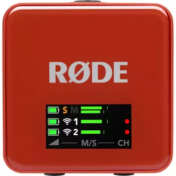 Σύστημα ασύρματου μικροφώνου Rode Wireless Go III καφέ — ασύρματη μετάδοση 2,4 GHz, συμπαγές κιτ δύο καναλιών