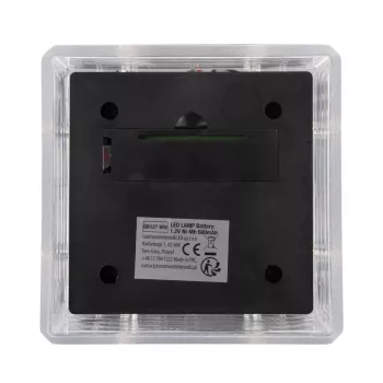 Ηλιακό LED Φωτιστικό Κολόνας GreenBlue GB128 WW, 3200K Ουδέτερο Λευκό, Θόλος Κάλυψης, 100x100mm, Μαύρο