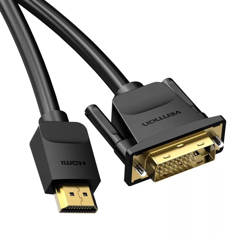 Καλώδιο HDMI σε DVI 2M/SCHWARZ Abfbh Vention