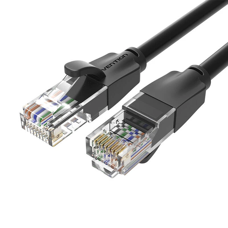 Καλώδιο δικτύου UTP CAT6 Vention IBEBK RJ45 Ethernet 1000Mbps 8m (μαύρο)