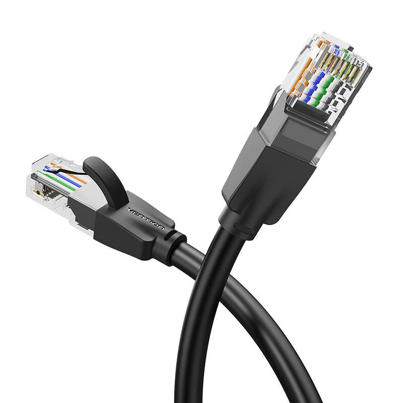 Καλώδιο δικτύου UTP CAT6 Vention IBEBK RJ45 Ethernet 1000Mbps 8m (μαύρο)