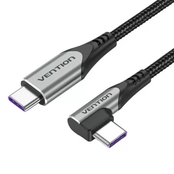 Vention TAKHF USB-C σε USB-C 5A γωνιακό καλώδιο (γκρι)