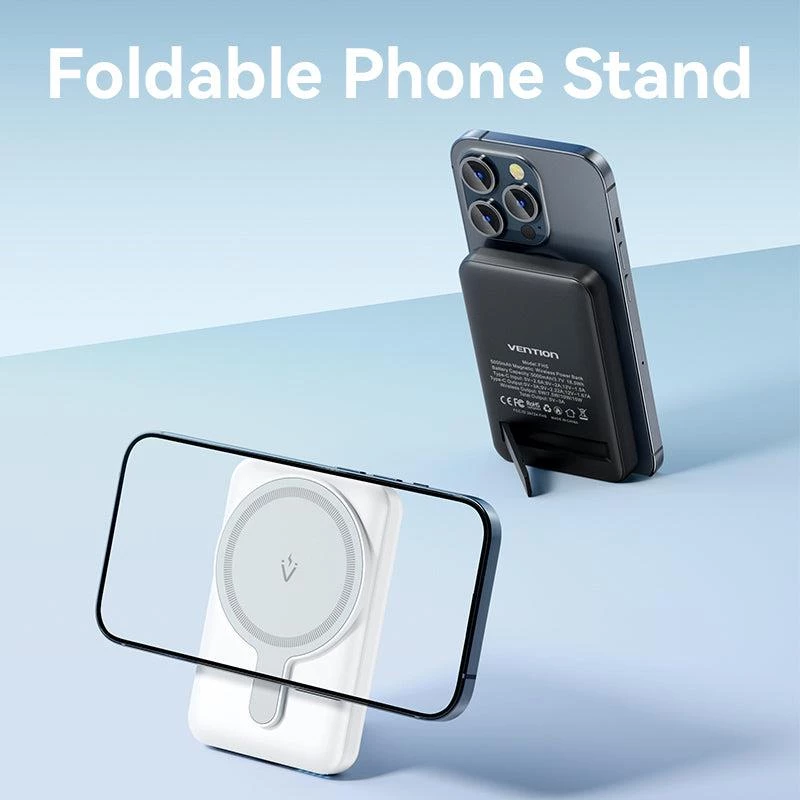 Powerbank ασύρματο 5000MAH 20W/MAGNETIC μαύρο FHSB0 Vention
