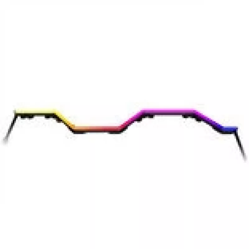 Λωρίδα LED HYTE Noodle LN70 ARGB 70 cm, μαύρο