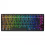Ασύρματο πληκτρολόγιο gaming Cherry XTRFY K33 Compact 75 % QWERTZ Γερμανικό USB + RF + Bluetooth RGB μαύρο