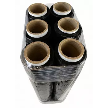 Μεμβράνη περιτυλίγματος μαύρη 23mic 1,5kg x 6 BOX