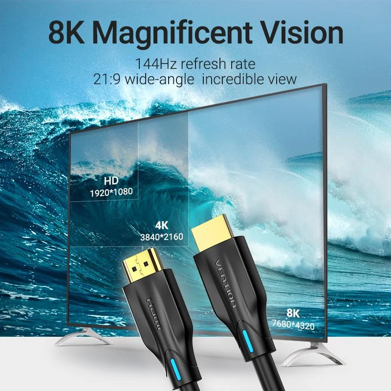 Καλώδιο HDMI 8K/3M Μαύρο Aanbi Vention