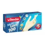 Γάντια latex μιας χρήσης VILEDA Multi Latex 100, Μπεζ, Μέγεθος S/M, 100 τεμ.