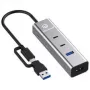USB Hub GrauGear G-HUB2A2C1-PD 4-Port PD — 2x USB-C, 2x USB-A