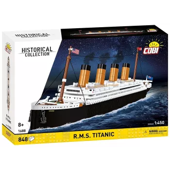 Σετ κατασκευής Cobi R.M.S. Titanic μοντέλο, 848 τεμάχια, συλλεκτικό μοντέλο πλοίου