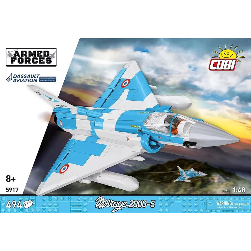 Cobi Mirage 2000-5F Brick Model Kit, Armed Forces Series, 495 τεμάχια, κλίμακα 1:48