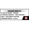 Cobi Mirage 2000-5F Brick Model Kit, Armed Forces Series, 495 τεμάχια, κλίμακα 1:48