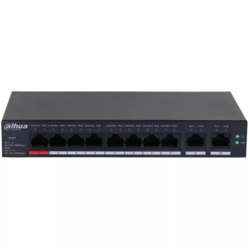 Switch DAHUA CS4010-8GT-110 PoE 10 θυρών, 8 θύρες PoE