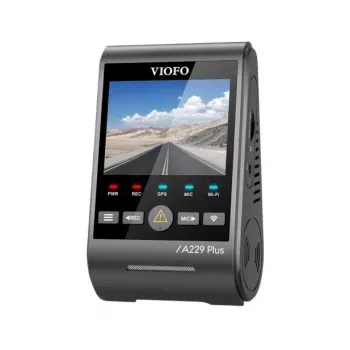 Dashcam VIOFO A229 PLUS 1CH-G GPS — 1 κανάλι, 2560×1440, GPS, Wi-Fi, οθόνη 2,4 ιντσών, MicroSD έως 512GB