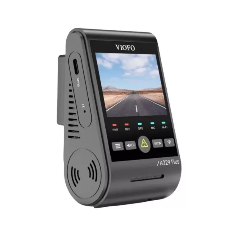 Dashcam VIOFO A229 PLUS 1CH-G GPS — 1 κανάλι, 2560×1440, GPS, Wi-Fi, οθόνη 2,4 ιντσών, MicroSD έως 512GB