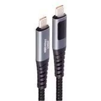 Καλώδιο USB-C σε USB-C ShiverPeaks BS14-59035 USB 2.0, 2 m, επαφές χρυσού, μαγνητικά θωρακισμένο, Μαύρο/Γκρι