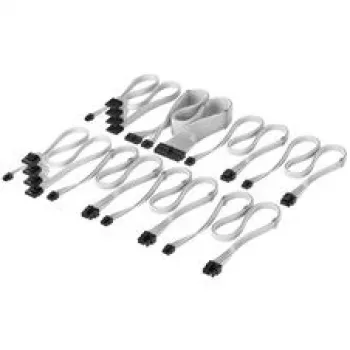 Corsair Premium-Sleeved DC Καλώδιο Pro Kit, για τροφοδοτικό Type-5 - Λευκό