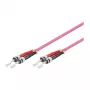 Καλώδιο patch LWL Duplex OM4 (Multimode, 50/125) ST/ST, LSZH, 1 m, Good Connections®