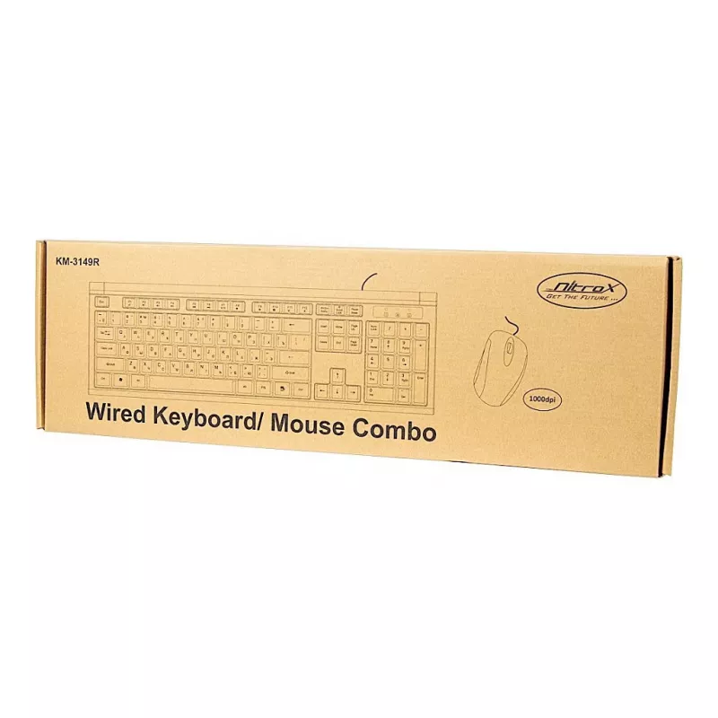 Πληκτρολόγιο Inter-Tech KM-3149R με ποντίκι Home USB QWERTY