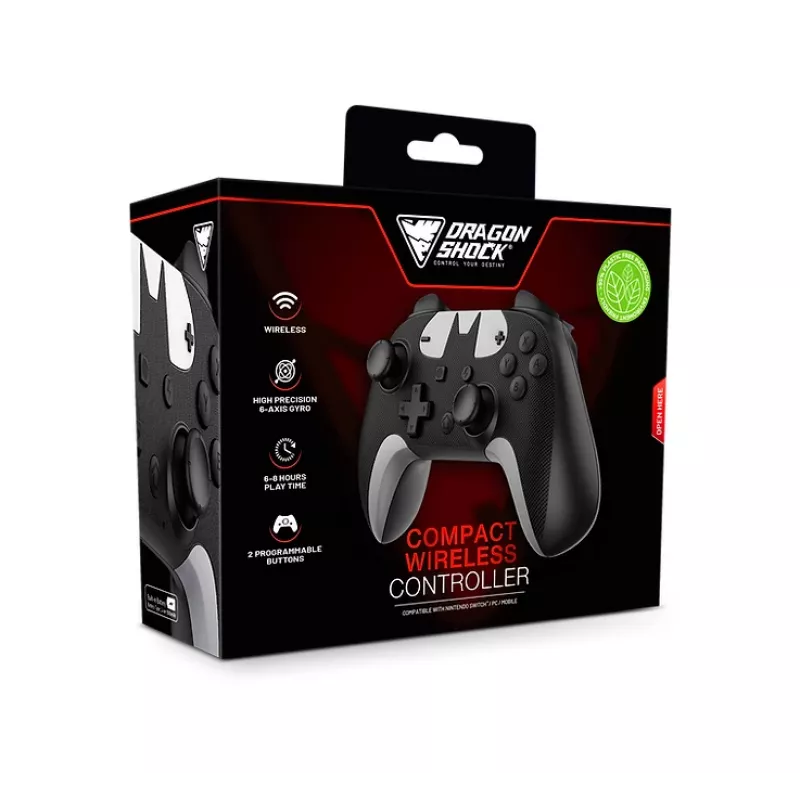 DragonShock PopTop Compact, Gamepad, Nintendo Switch, Κουμπί Πίσω, D-Pad, Home button, Κουμπί Reset, Ασύρματο, Bluetooth, USB Type-C
