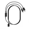 Pimax Crystal Light/Super 2-in-1 Καλώδιο DisplayPort και USB, μαύρο, 5 m