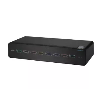 Διακόπτης KVM Belkin F1DN208KVM-UN-4 – 8 θυρών Dual-Head HDMI/DisplayPort, USB πληκτρολόγιο & ποντίκι, 4K@60Hz, τοποθέτηση σε rack, μαύρο