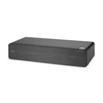 Διακόπτης KVM Belkin F1DN208KVM-UN-4 – 8 θυρών Dual-Head HDMI/DisplayPort, USB πληκτρολόγιο & ποντίκι, 4K@60Hz, τοποθέτηση σε rack, μαύρο