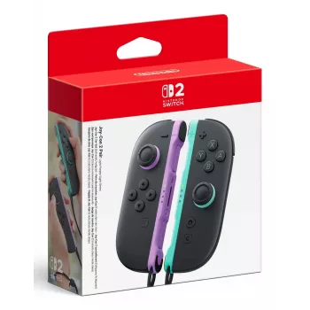 Nintendo Joy-Con 2 ζεύγος ανοιχτό μωβ/ανοιχτό πράσινο, gamepad, Nintendo Switch 2, κουμπί Home, αναλογικό/ψηφιακό, ασύρματο, Bluetooth
