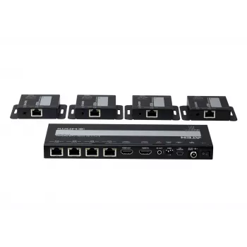ATEN VS1824KIT 4-Port 4K HDMI Cat 6 kit splitter με 4 δέκτες