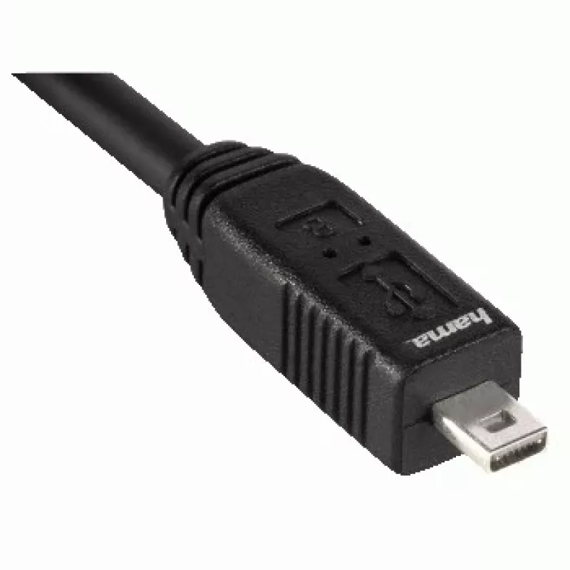 Hama Καλώδιο USB 2.0, 1,8 m Καλώδιο USB USB A Μαύρο
