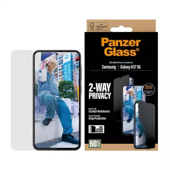 Προστασία οθόνης PanzerGlass Privacy για Samsung Galaxy A37 Ultra-WideFit PG90806, Φίλτρο απορρήτου