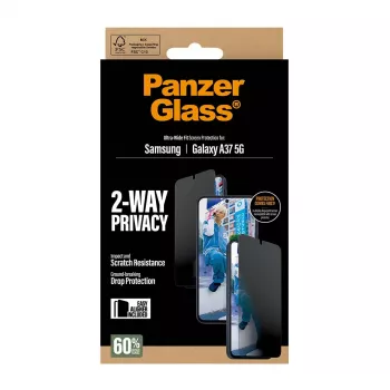Προστασία οθόνης PanzerGlass Privacy για Samsung Galaxy A37 Ultra-WideFit PG90806, Φίλτρο απορρήτου
