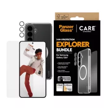 Προστασία οθόνης PanzerGlass CARE 3-in-1 για Samsung Galaxy S Plus 2026 — Σετ PanzerGlass CARE
