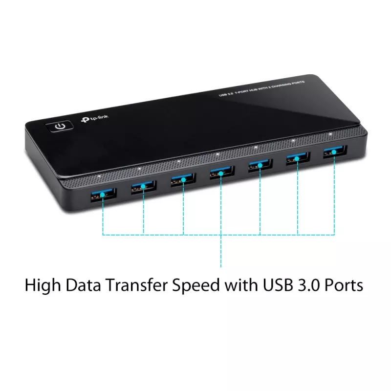 TP-Link UH720 USB 3.2 Gen 1 (3.1 Gen 1) Micro-B 5000 Mbit/s Μαύρο